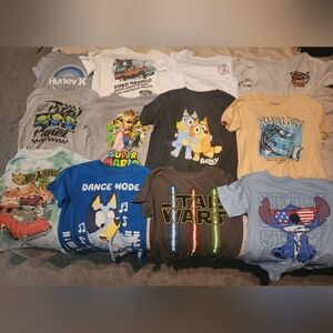 Lot Of 12 Boys Chracter T Shirts
